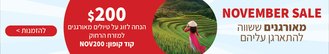 נובמבר סייל מאורגנים- 200